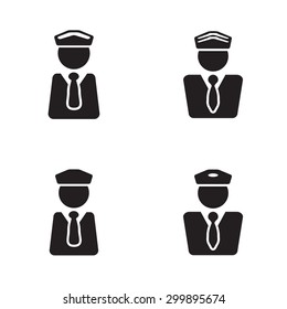 Officer icon in four variations