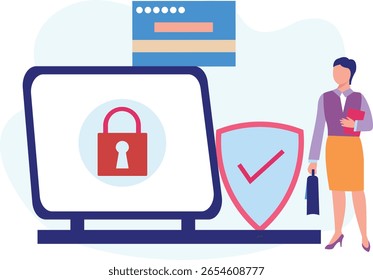 O oficial verifica meticulosamente as senhas de segurança, garantindo conformidade e segurança