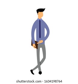 officer simple illustration vector clip art