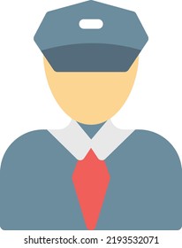 officer Vector illustration on a transparent background.Premium quality symbols.Stroke vector icon for concept and graphic design.