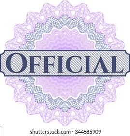 Official abstract linear rosette
