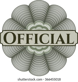 Official abstract rosette