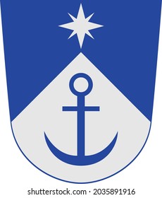 Official administrative coat of arms of the Põhja-Tallinn district of the Estonian capital city of Tallinn, Estonia