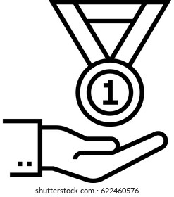 Official Award Vector Icon 