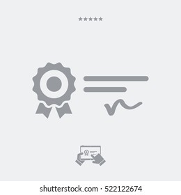 Official award - Vector web icon