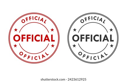 Official badge template illustration. Suitable for business
