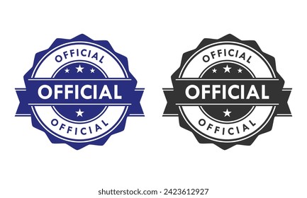 Offizielle Badge-Vorlagengrafik. Geeignet für Geschäftsreisende