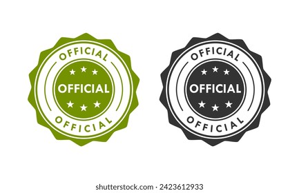 Official badge template illustration. Suitable for business
