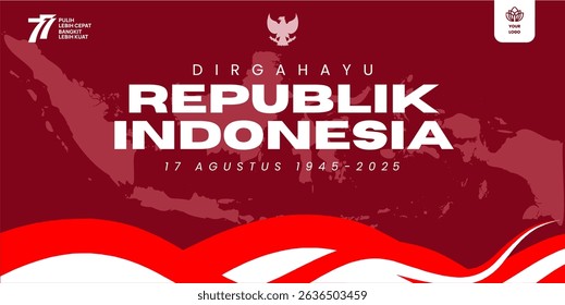 Official Banner Design for the 80th Anniversary of Indonesian Independence Day