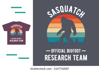 Official bigfoot t shirt design