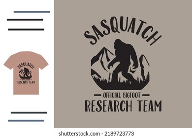 Official bigfoot t shirt design