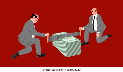 Official budget division vector illustration. For banner, print, template, brochure.
