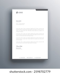 Official Business Letterhead template, Creative modern letterhead design template for your project. letterhead, letter head, Business letterhead design