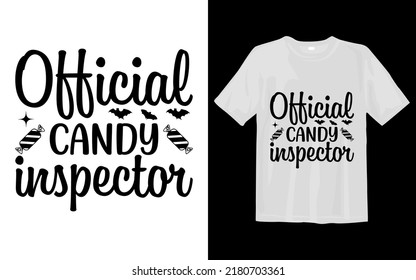 Official Candy Inspector Svg T Shirt Design