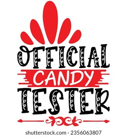 Official Candy Tester , design and vector file.

