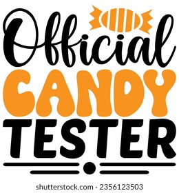 Official Candy Tester, design and vector file.