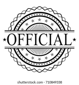 Official Certified Original Stamp Design Vector Art.