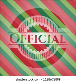 Official christmas emblem background.
