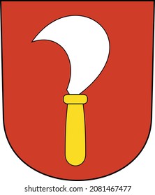 Catálogo oficial del escudo de armas del distrito Kreis 8 Riesbach de la capital de la región suiza de Zúrich (Suiza)