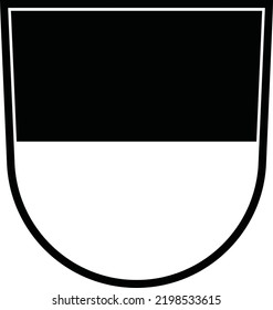 Official coat of arms vector illustration of the German regional capital city of ULM, GERMANY
