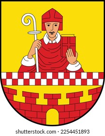 Offizielles Wappen, Vektorgrafik der deutschen Stadt LÜDENSCHEID, DEUTSCHLAND