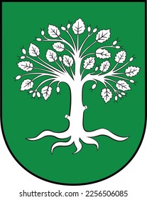 Official coat of arms vector illustration of the German town of BOCHOLT, GERMANY
