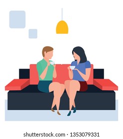Official consultation flat illustration 