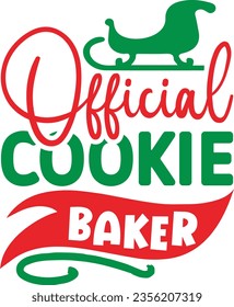 Official cookie baker - Christmas design