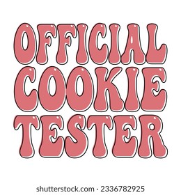 Official Cookie Baker t-shirt design, vector file 