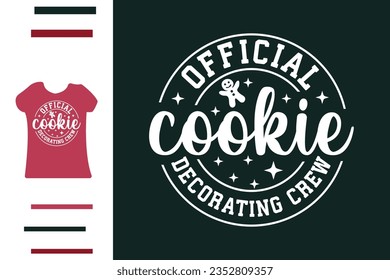 Official cookie decorating crew t shirt design