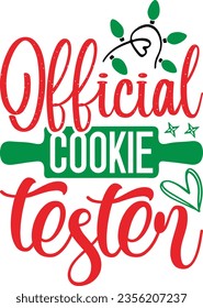 Official cookie tester - Christmas design