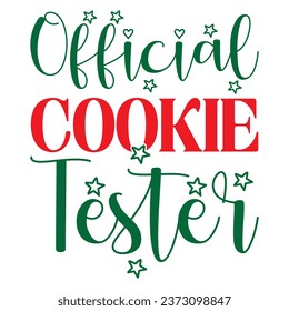 Official Cookie Tester Design Vectors File.