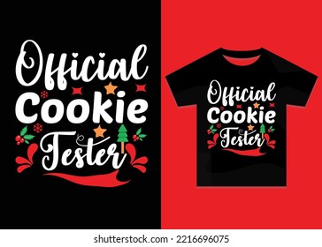 Official cookie tester T-shirt design
