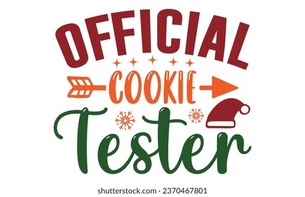 Official Cookie Tester, t-shirt design vector file