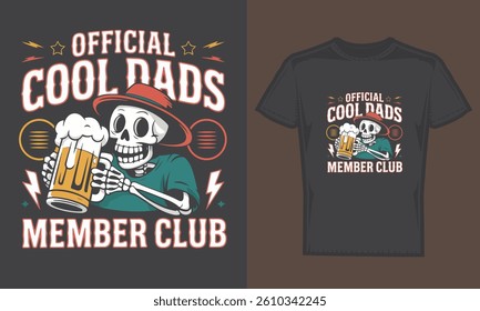 Official Cool Dads Member Club T-Shirt Design