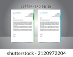 Official creative clean minimalistic simple business Letterhead template design free download