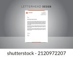 Official creative clean minimalistic simple business Letterhead template design free download