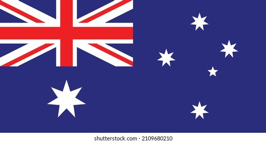 Official current vector flag of AUSTRALIA