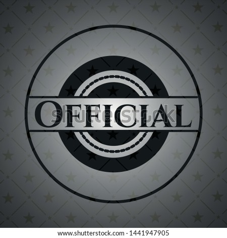 Official dark emblem. Vector Illustration. Detailed.