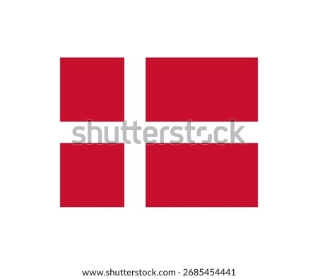 Official Denmark flag. National flag of Denmark vector design and illustration.


