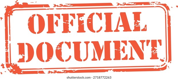 Documento oficial Sello de goma
