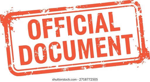 Documento oficial Sello de goma
