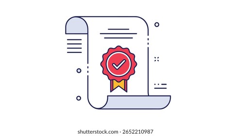 Official Document with Seal of Approval Demonstrating Achievement and Recognition of Excellence