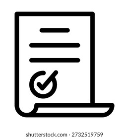 Icono de documentos oficiales, Vector, ilustración de Government Set