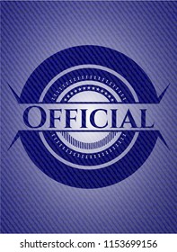 Official emblem with jean background