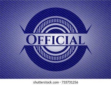 Official emblem with jean background