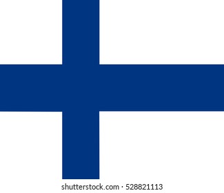 The official flag of Finland
