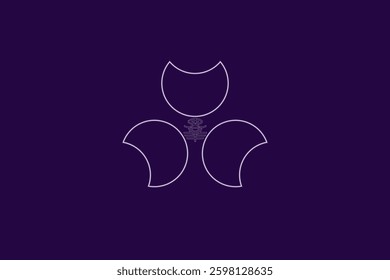 Official flag of Gunma. Prefecture in Japan. Vector illustration.  Glow effect concept.
