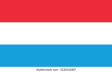 The official Flag of Luxembourg as vector.