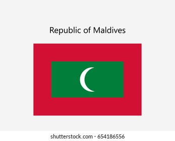 The official flag of Maldives